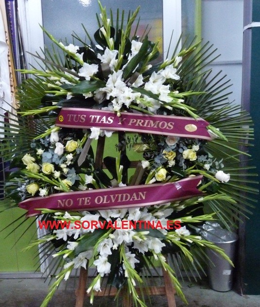 Coronas funerarias, ramos de flores de funeral, flores 